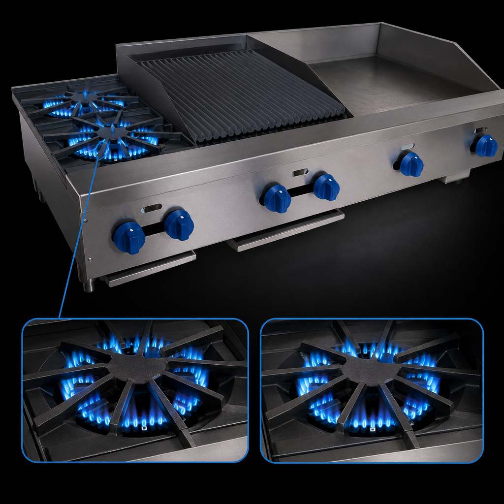 High-Output Star Burners