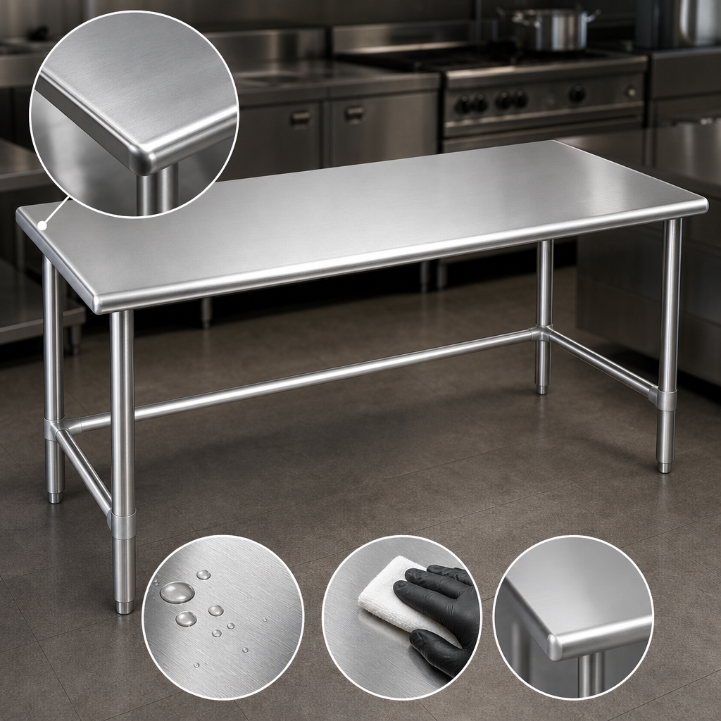 Heavy-Duty Stainless Steel Top