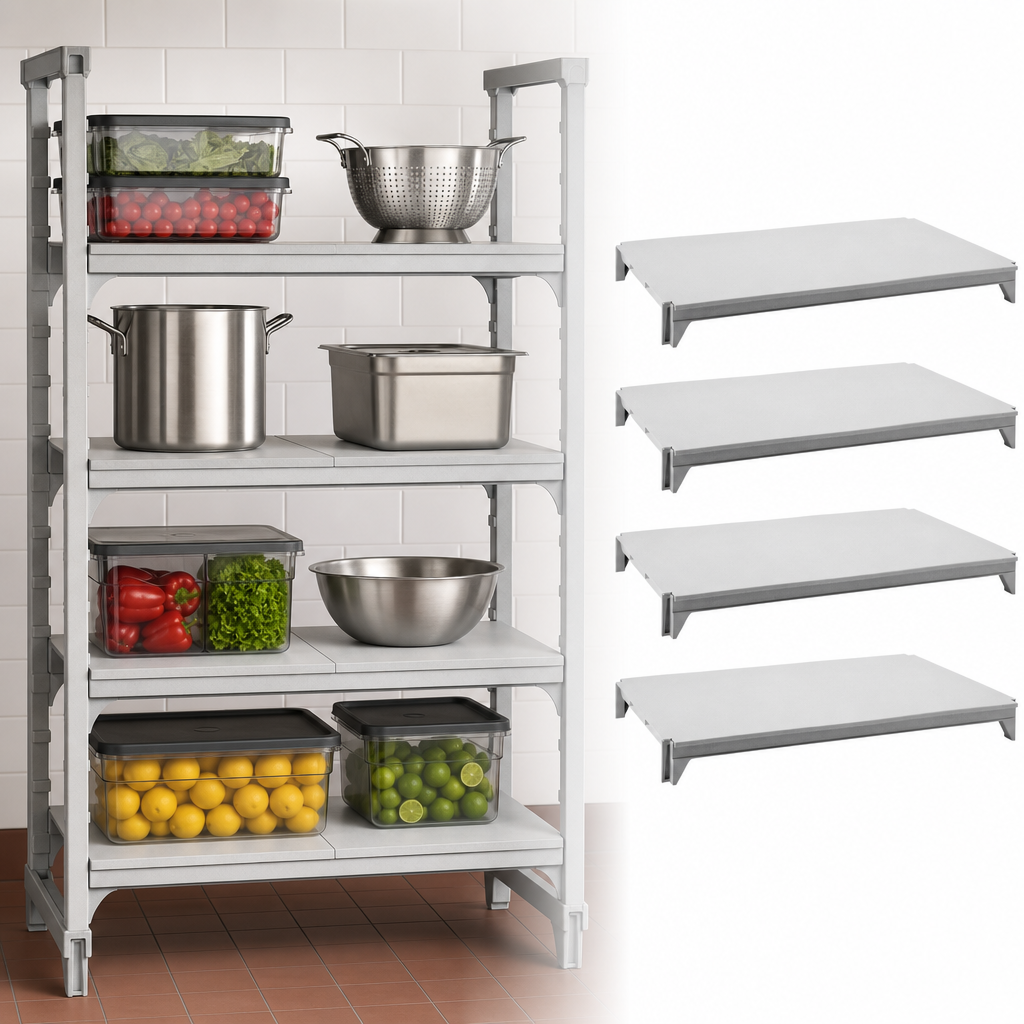 4 Solid Shelf Plates