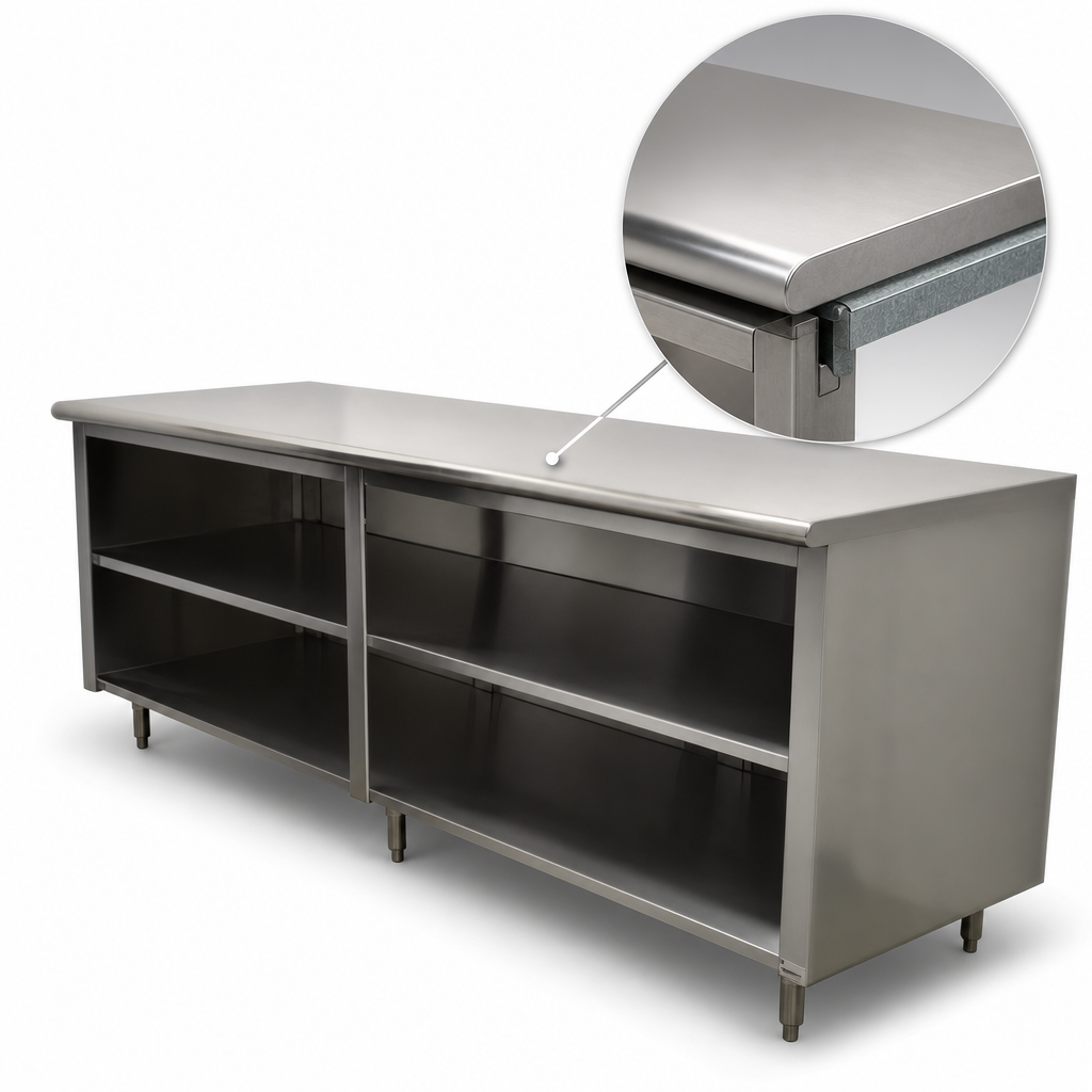 16-Gauge 304 Stainless Steel Top