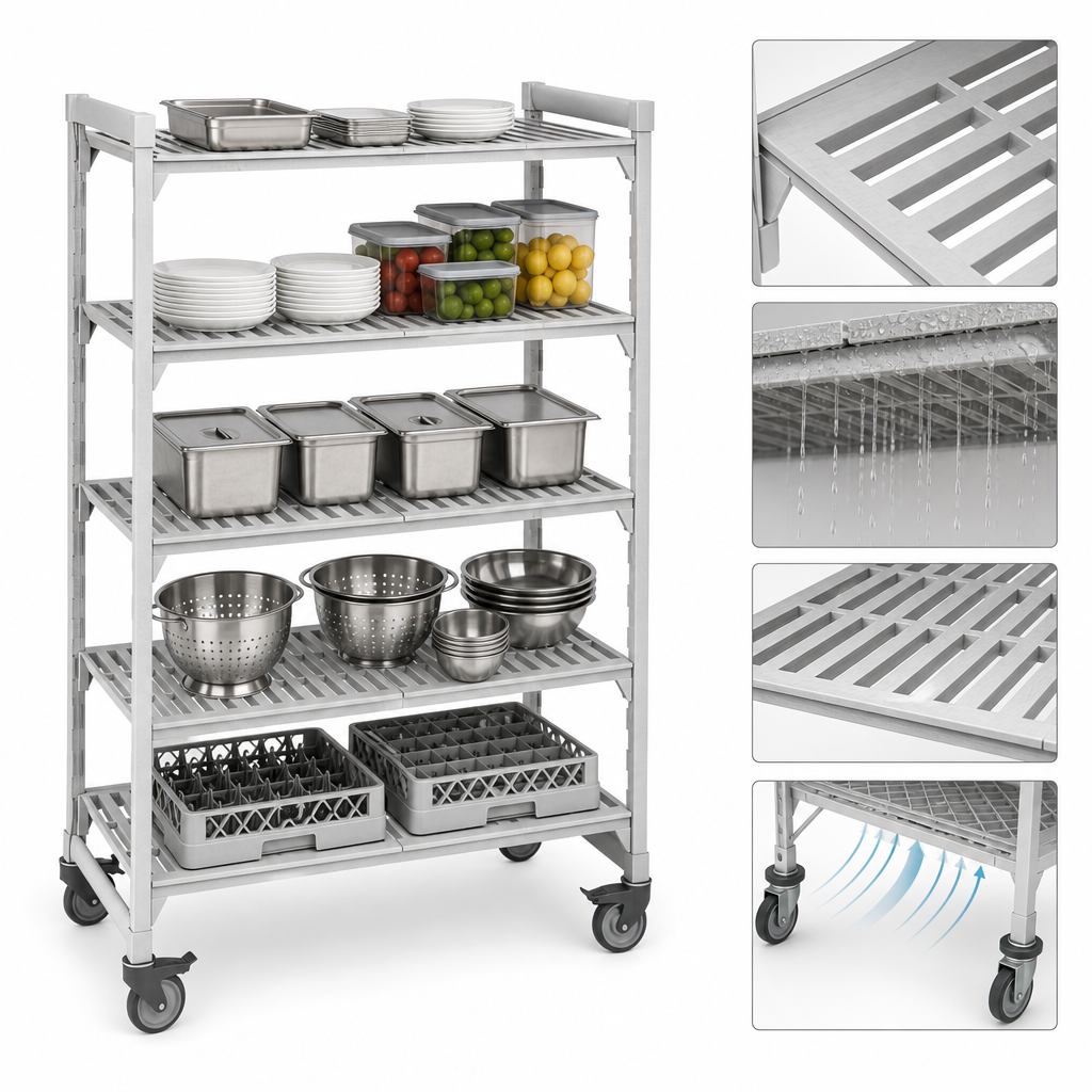 Five Vented Shelf Plates