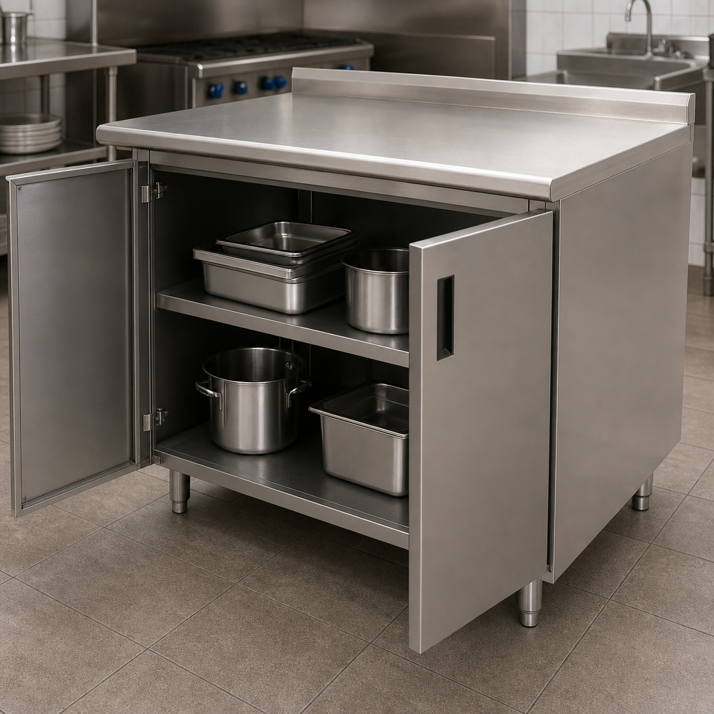 Cabinet Base with Hinged Doors