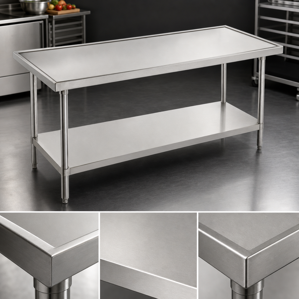 14-Gauge 304 Stainless Steel Top