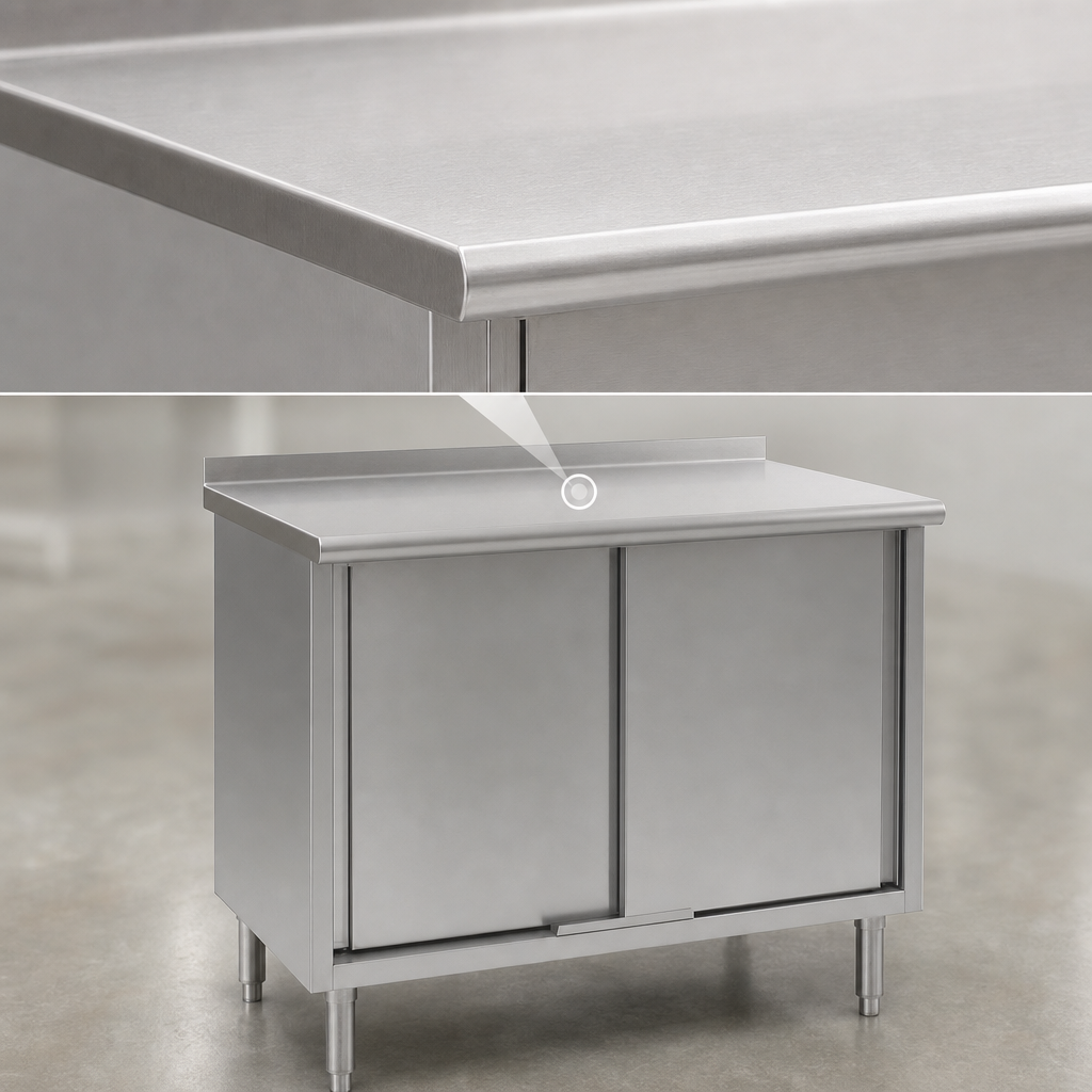 14 Gauge 304 Stainless Steel Top