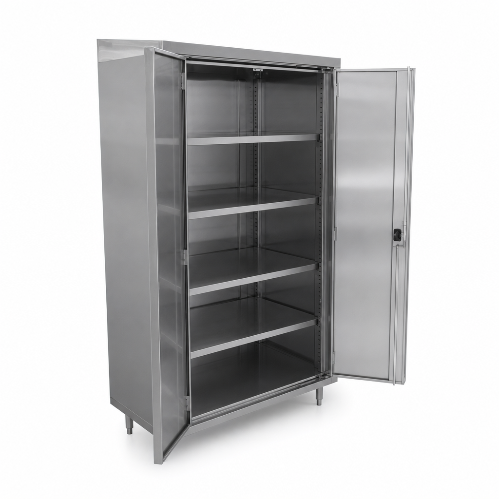 Two Hinged Locking Doors