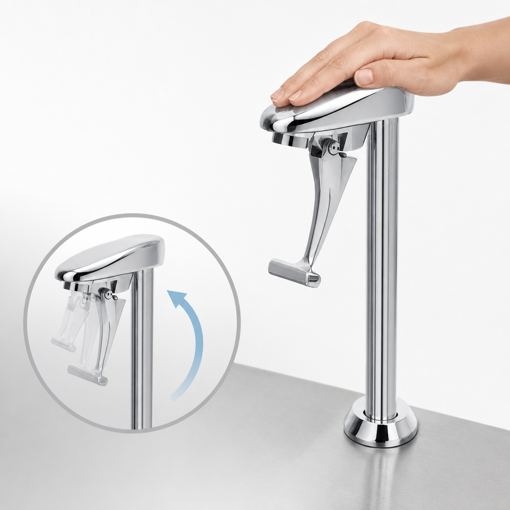 Push-Back Actuation Arm