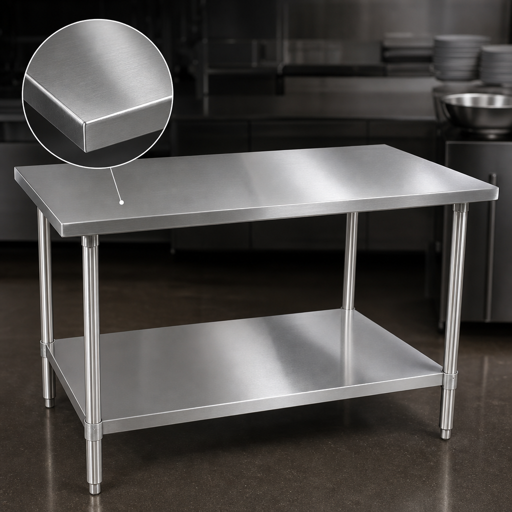 16-Gauge Stainless Steel Top