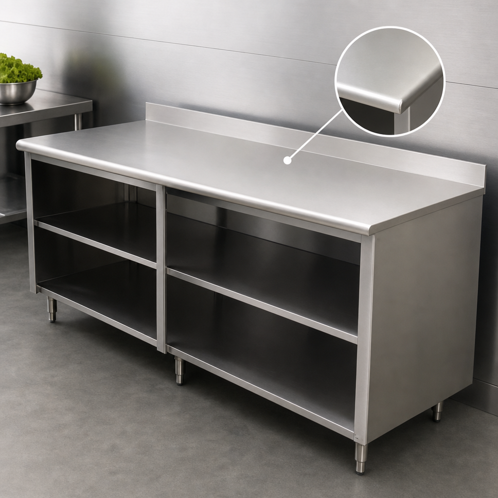 16-Gauge 304 Stainless Steel Top