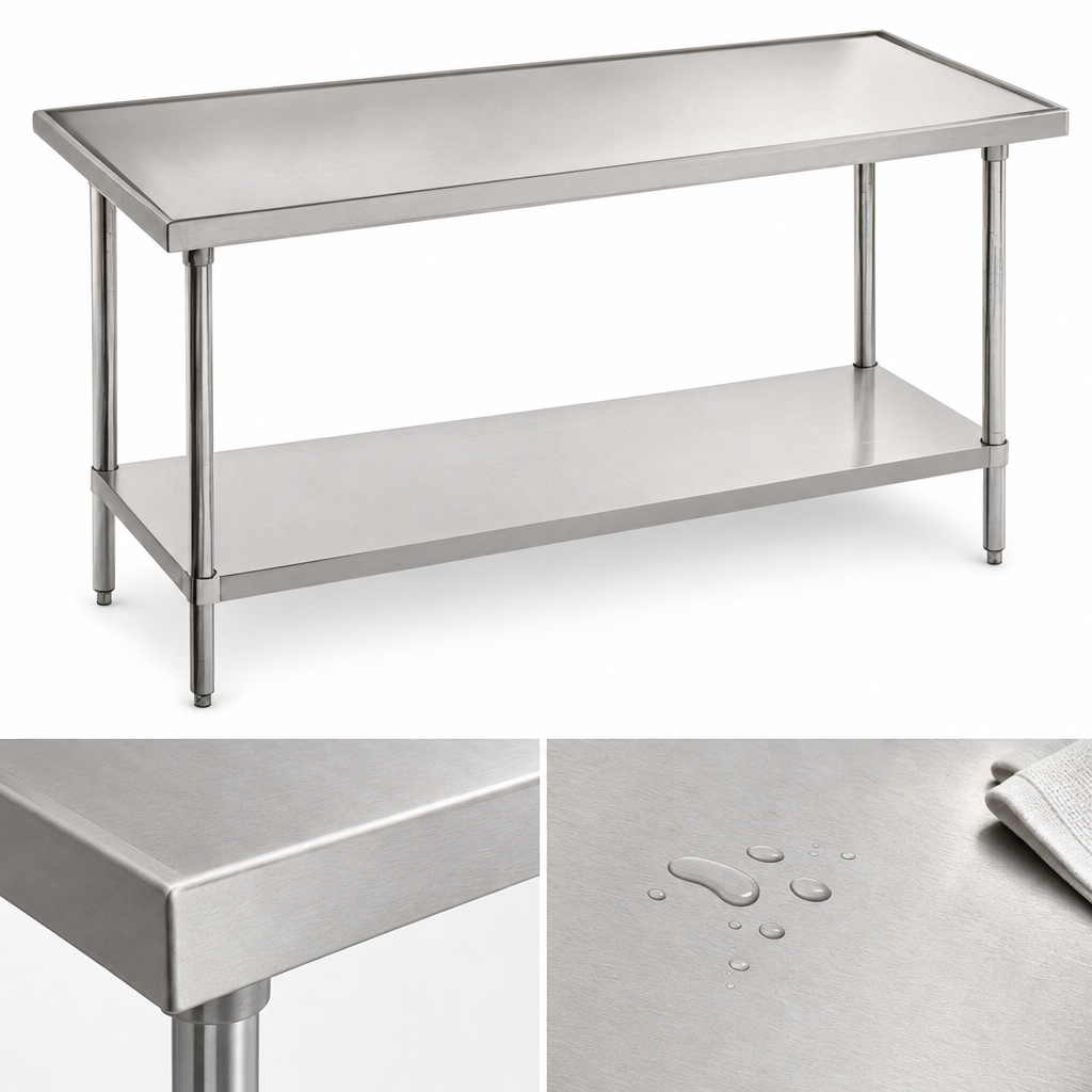14-Gauge 304 Stainless Steel Top