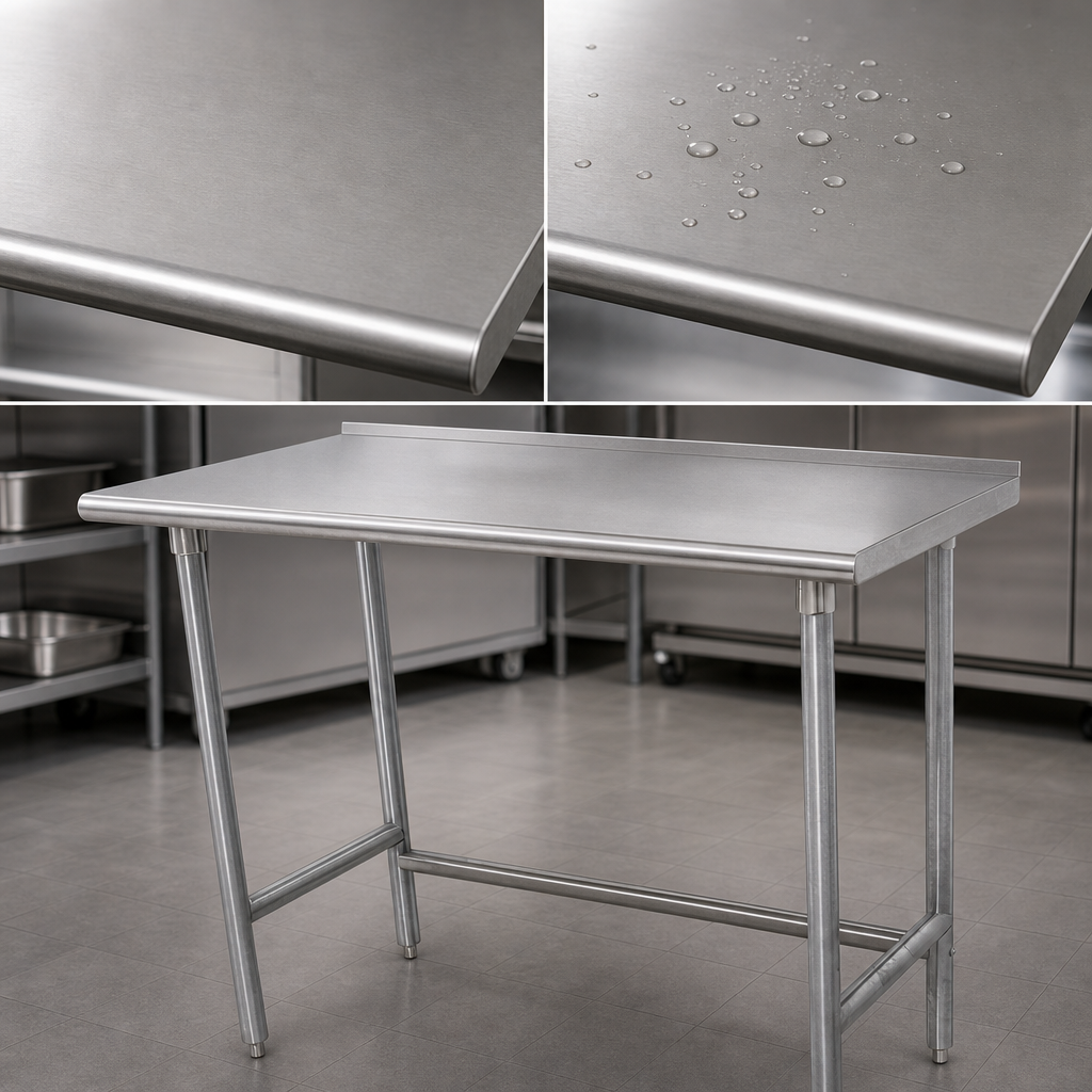 16-Gauge 304 Stainless Steel Top