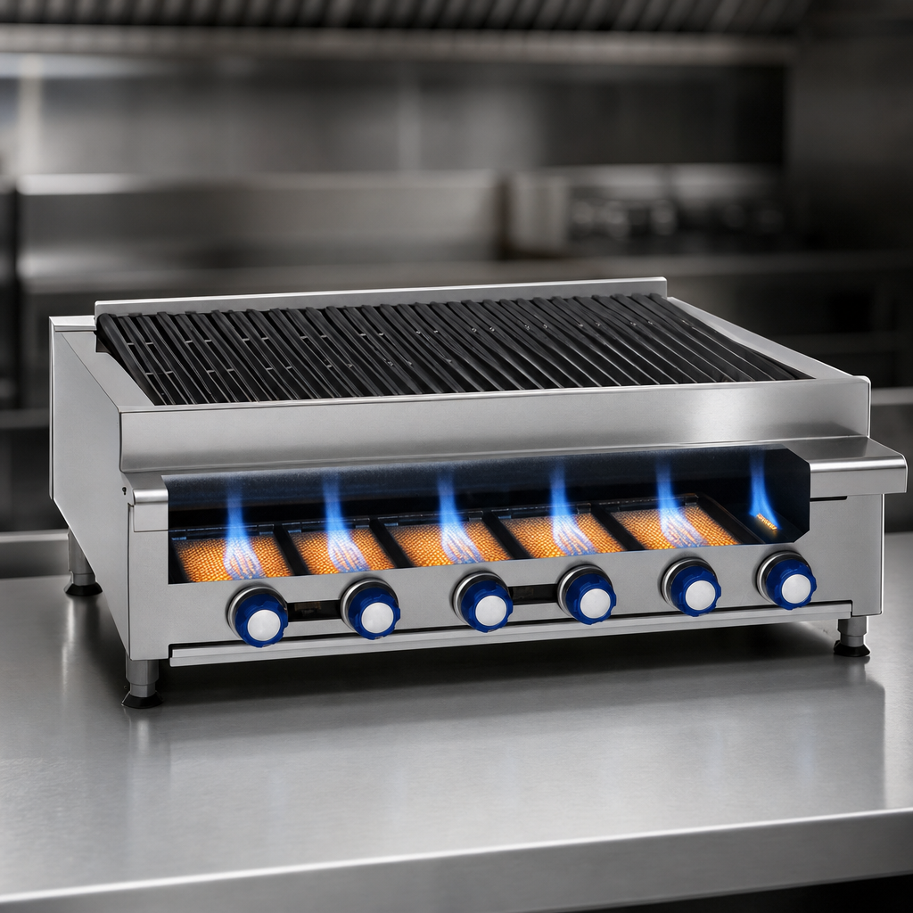 Five Radiant Burners