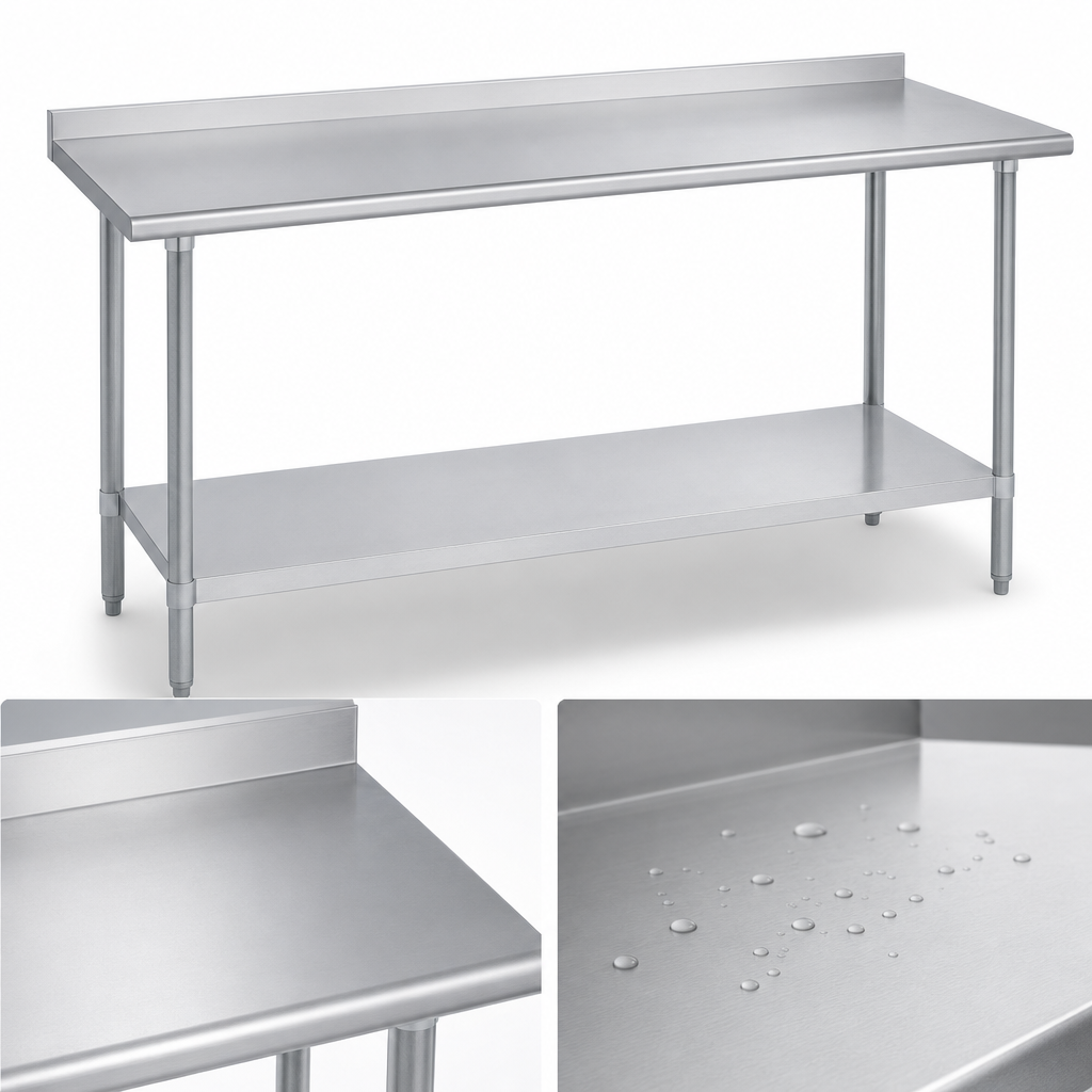 16-Gauge 400-Series Stainless Steel Top