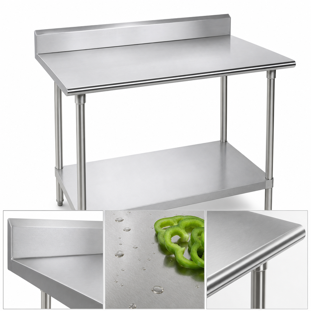 14-Gauge 304 Stainless Steel Top