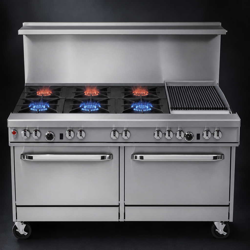 Five-Burner Open-Top Layout