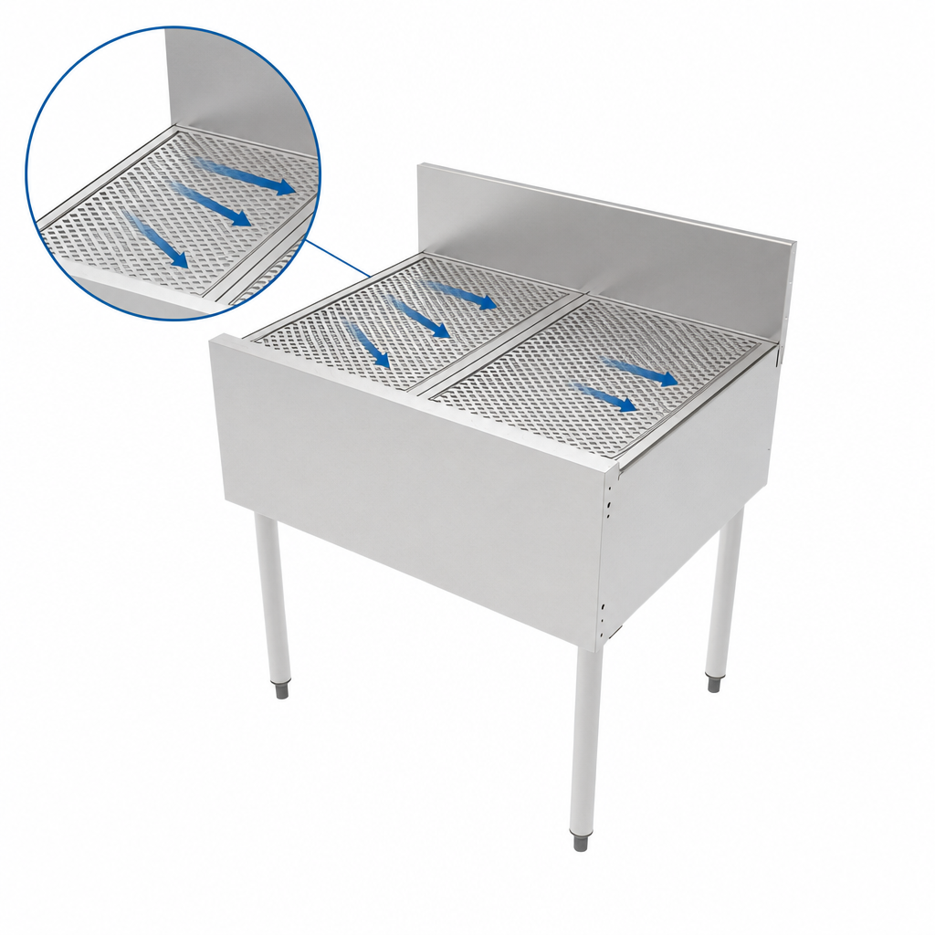 Pitched Drainboard Top