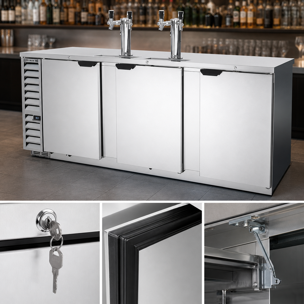 Three Solid Doors with Locks
