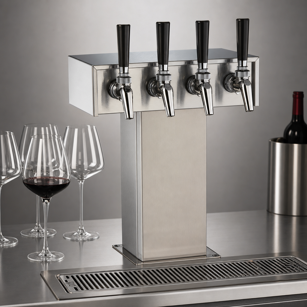 4-Faucet Tee Tower Design