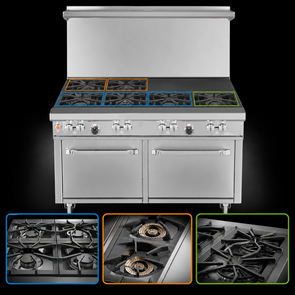 7-Burner Top Configuration