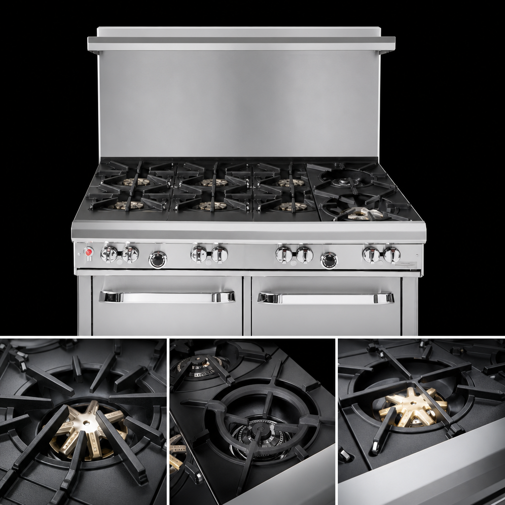 Mixed 6-Burner Top