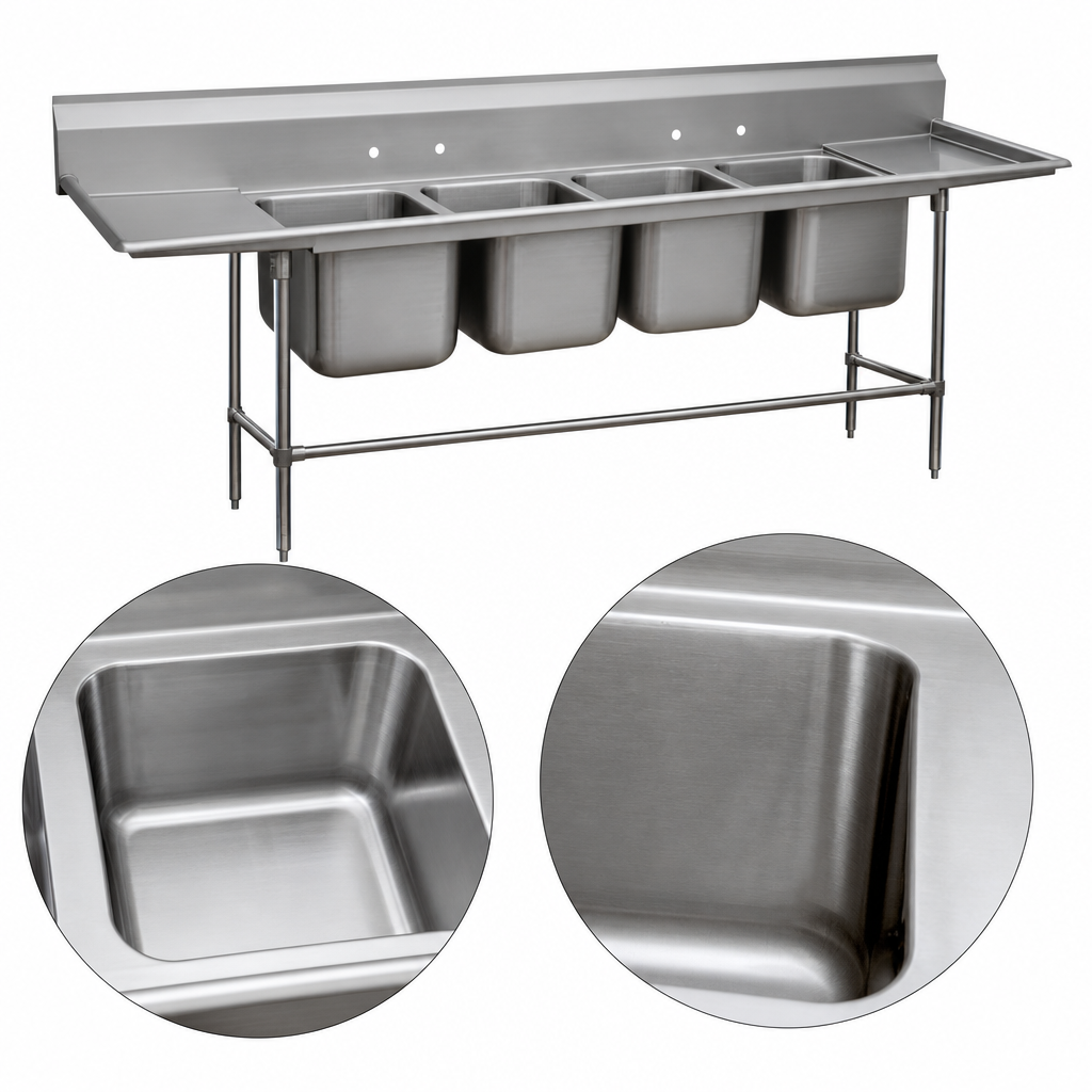 Deep-Drawn Sink Bowls