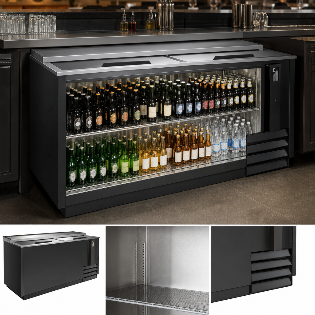 Wide Beverage Storage Cabinet