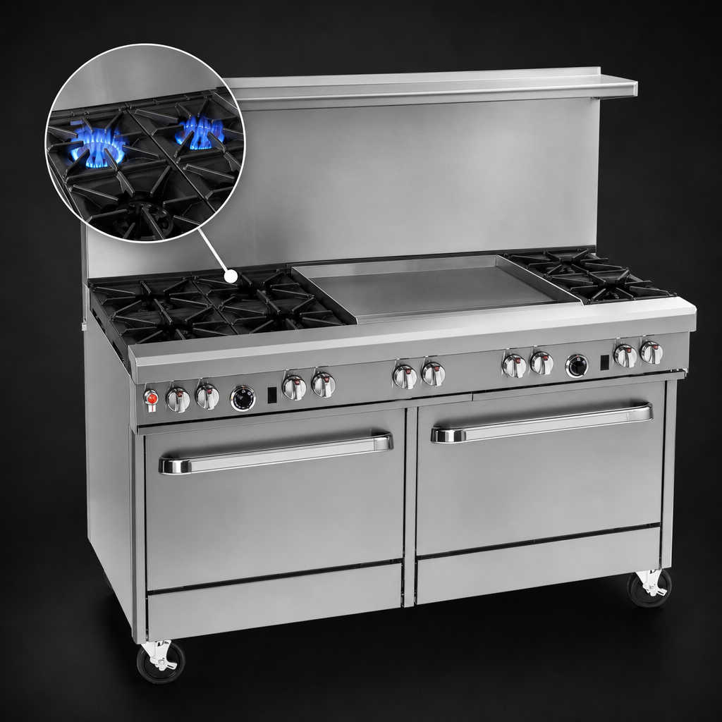 Two Open Burners