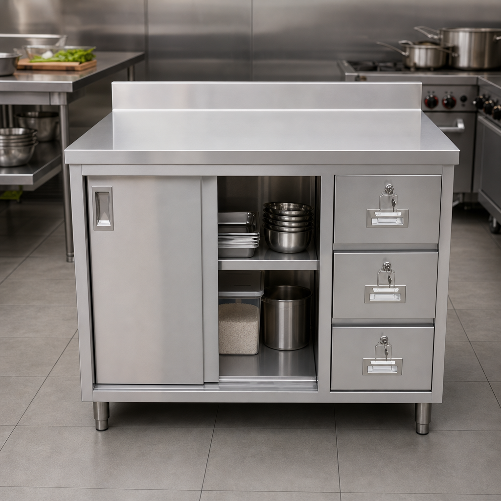 Cabinet Base with Sliding Doors