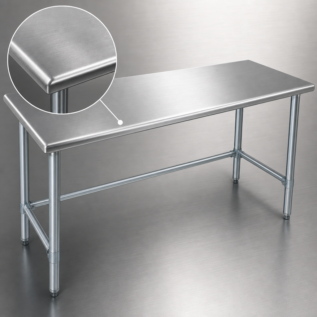 16-Gauge Stainless Steel Top