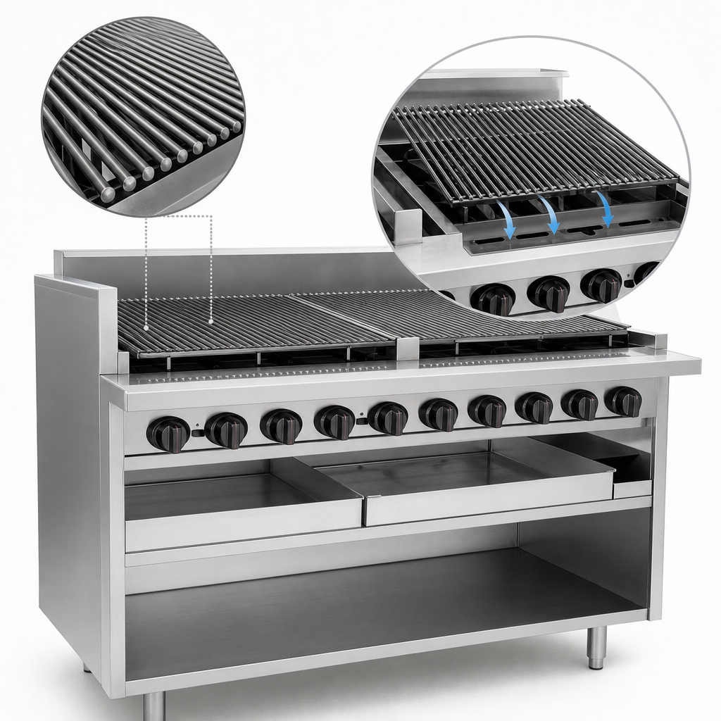 Free-Floating Round Rod Top Grate
