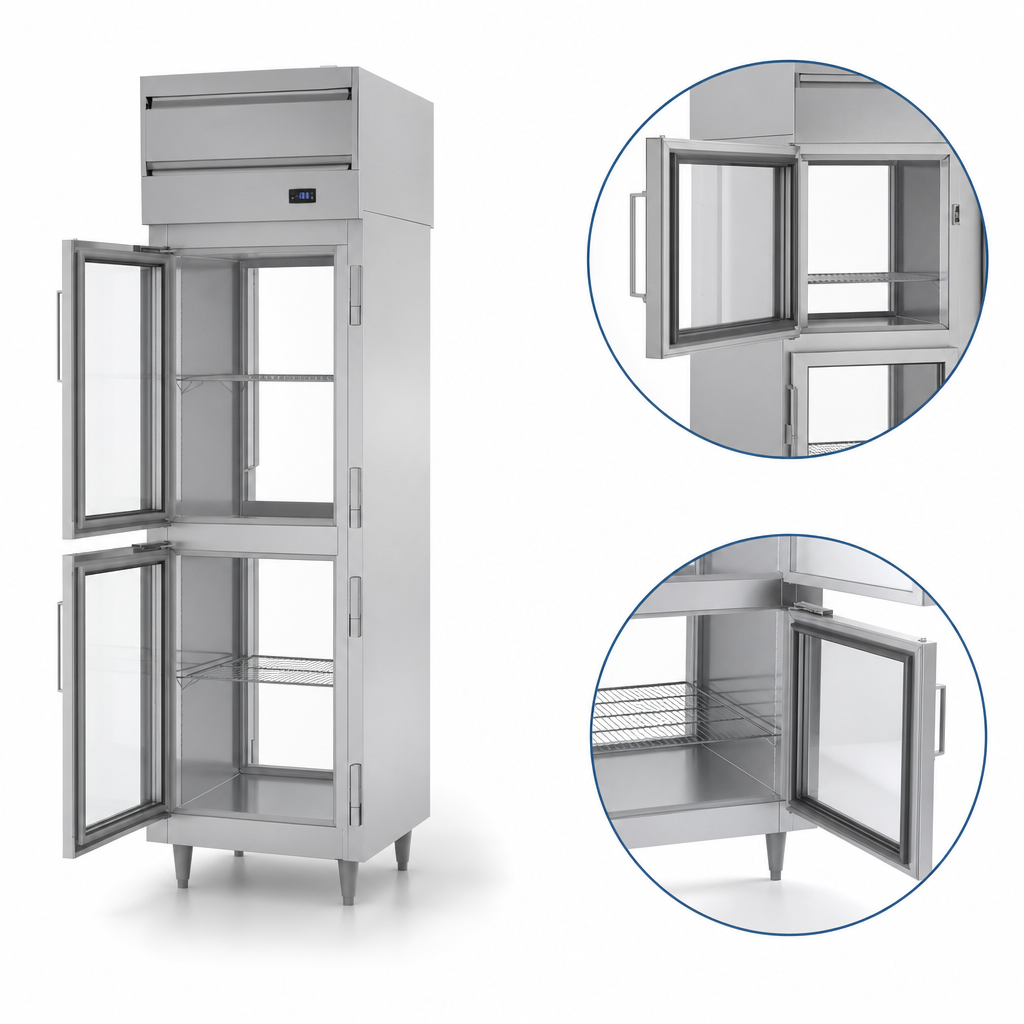 Four Half Glass Doors