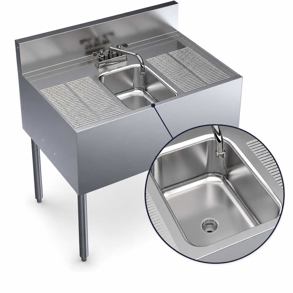 Single Sink Compartment