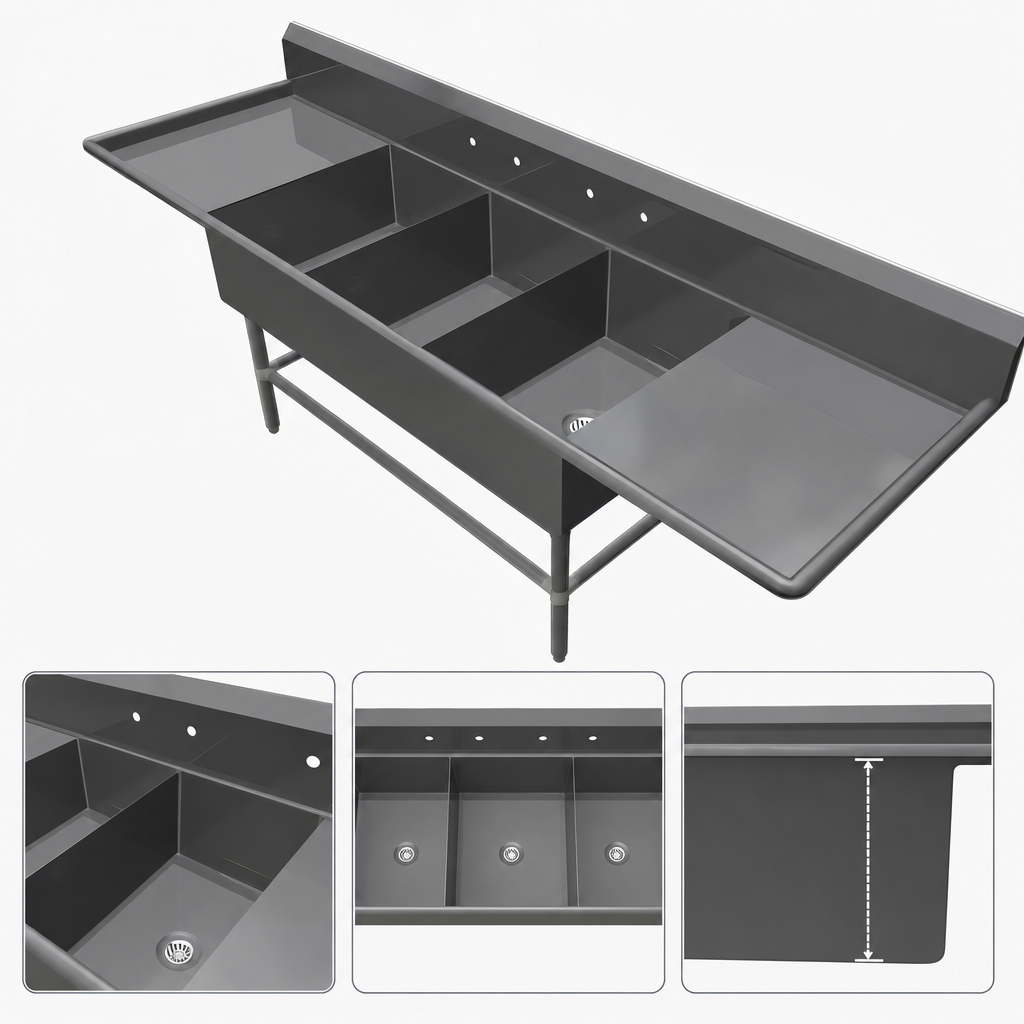 Three-Compartment Sink Design