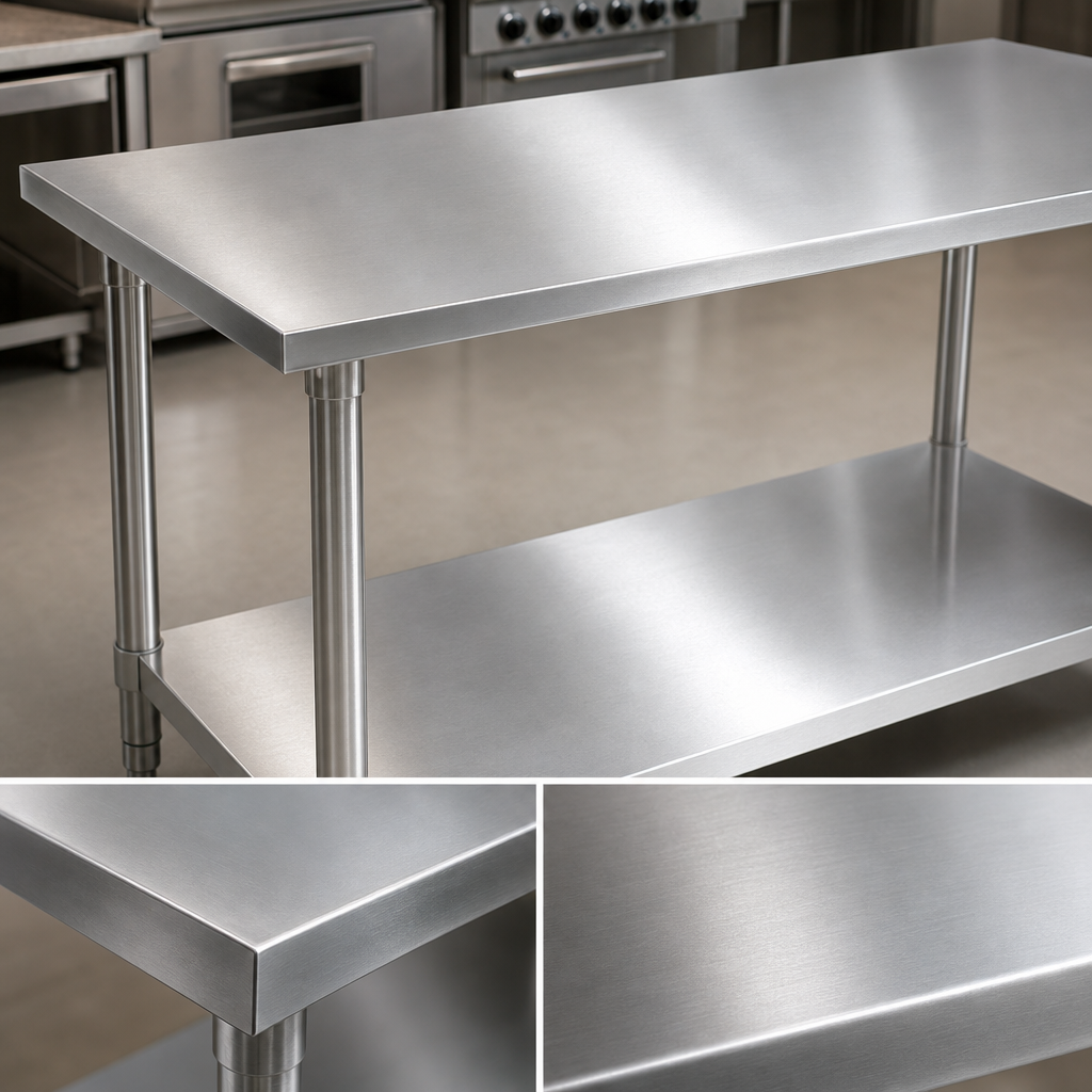 16-Gauge Stainless Steel Top