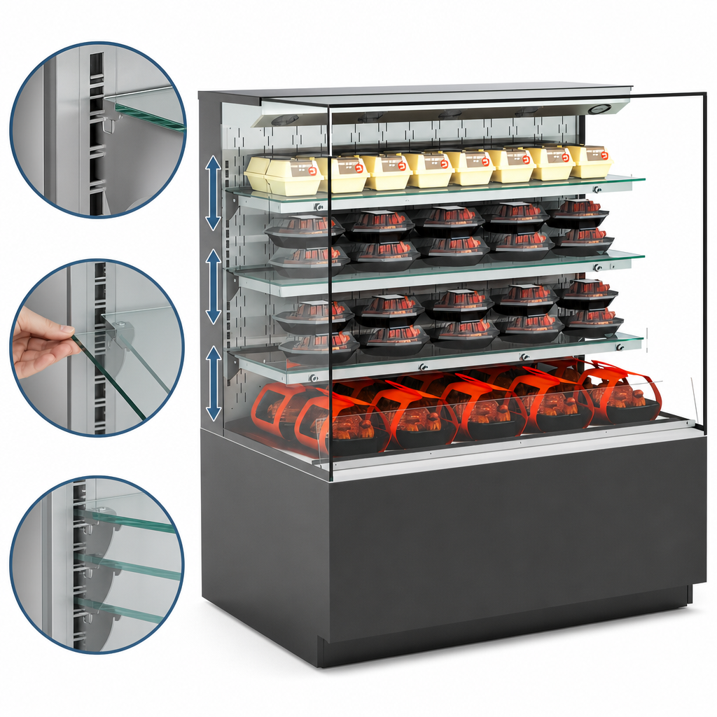 Adjustable Glass Shelving