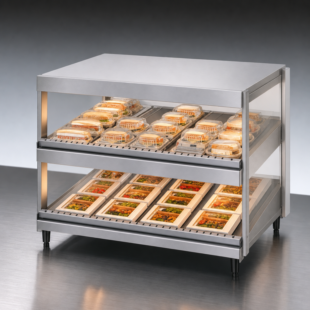 Two Forward-Slanted Shelves