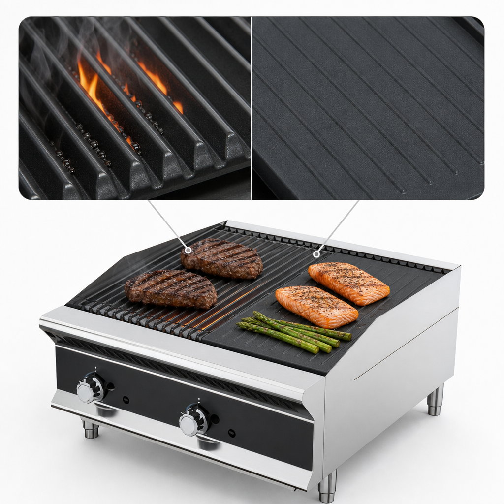 Dual-Surface Grill Plates