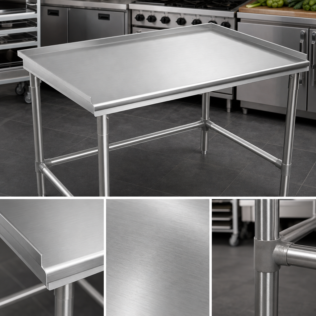 16-Gauge Stainless Steel Top