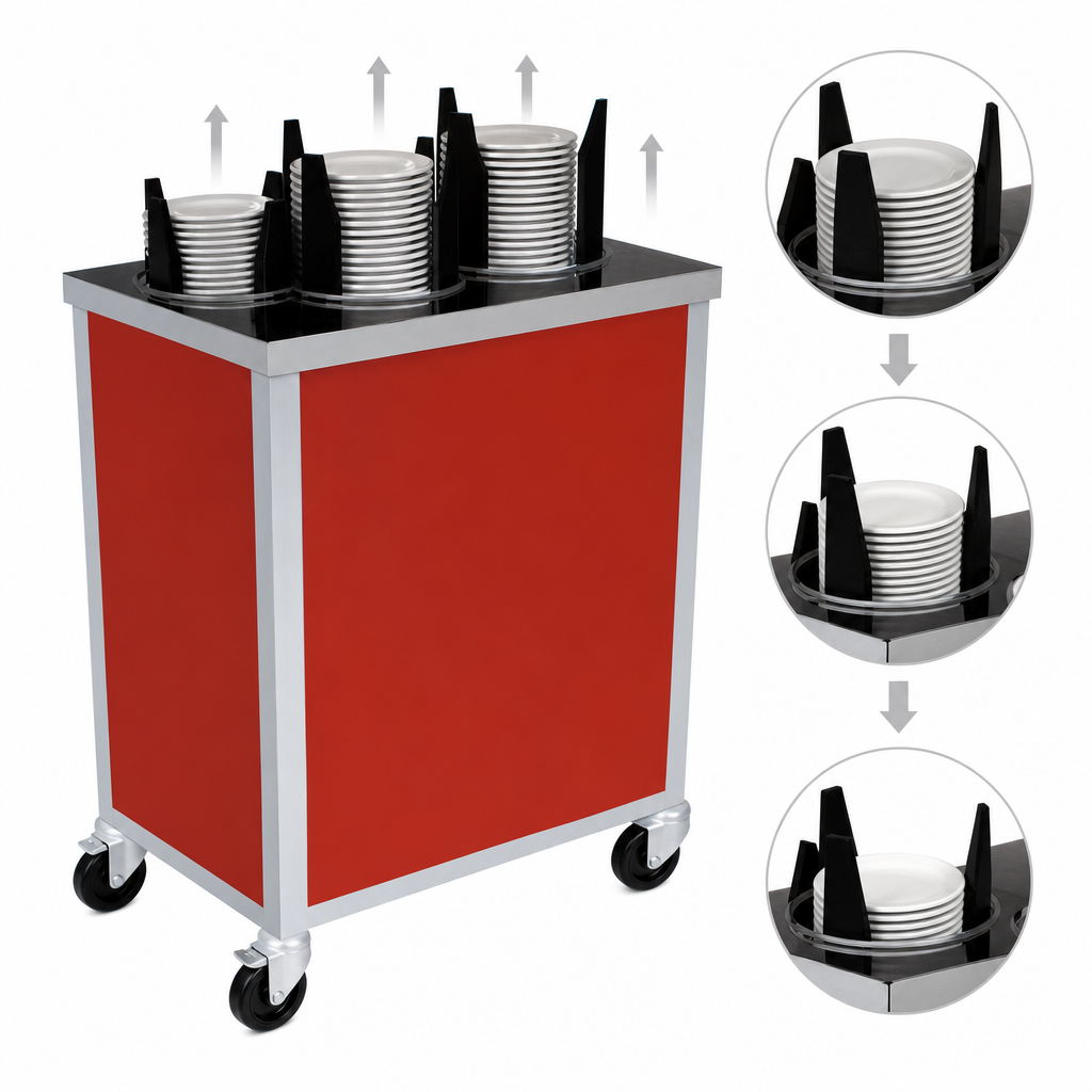Self-Elevating Dispensing Tubes