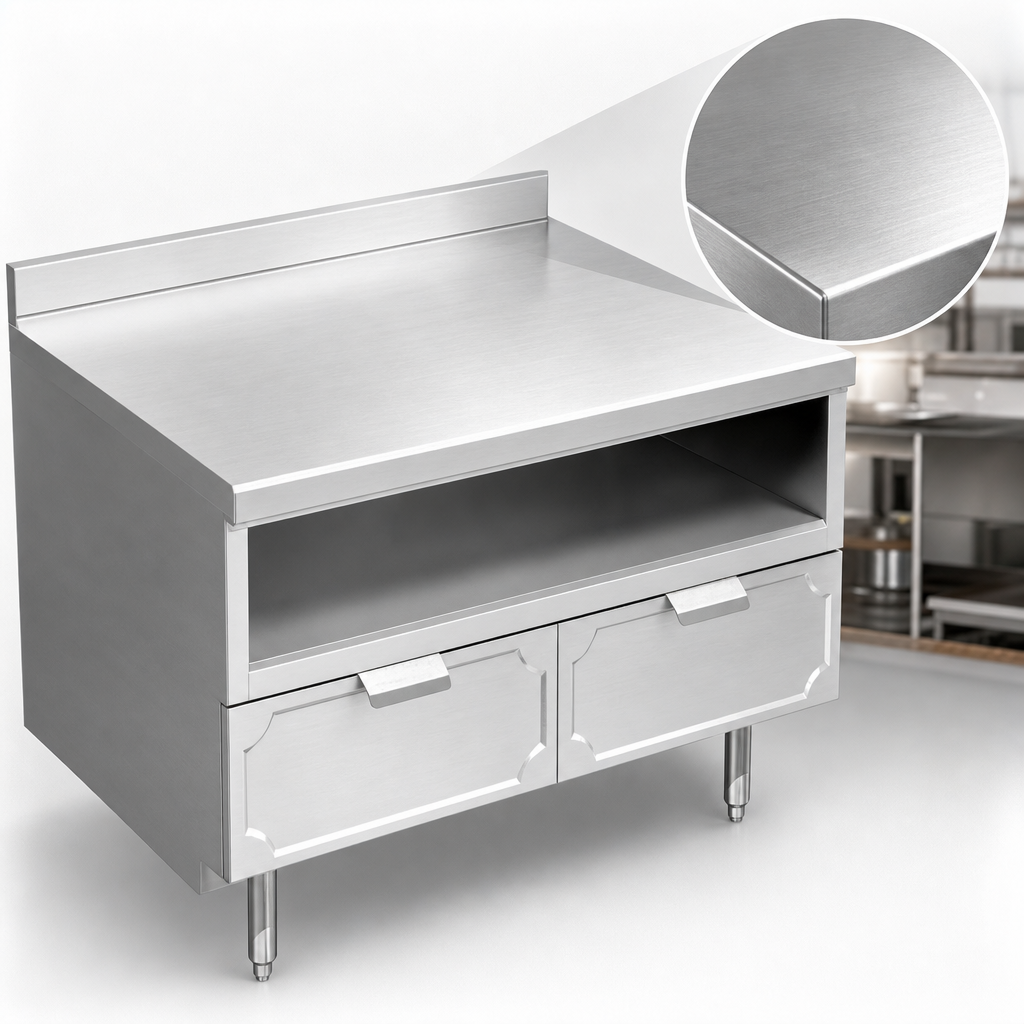 16 Gauge 304 Type Stainless Steel Top