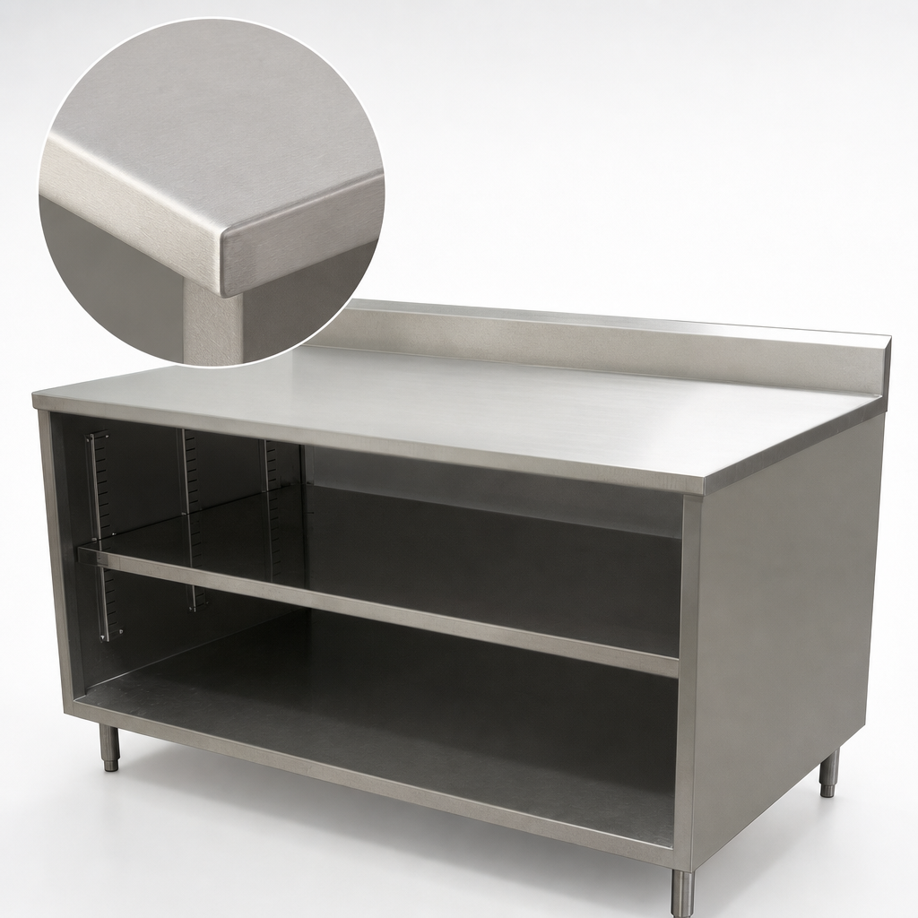 14-Gauge T-304 Stainless Steel Top