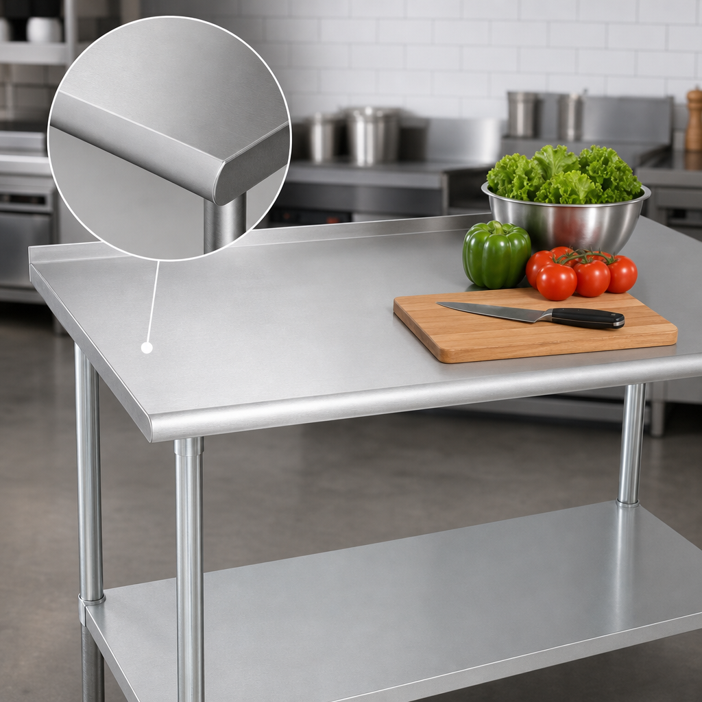 14-Gauge 304 Stainless Steel Top