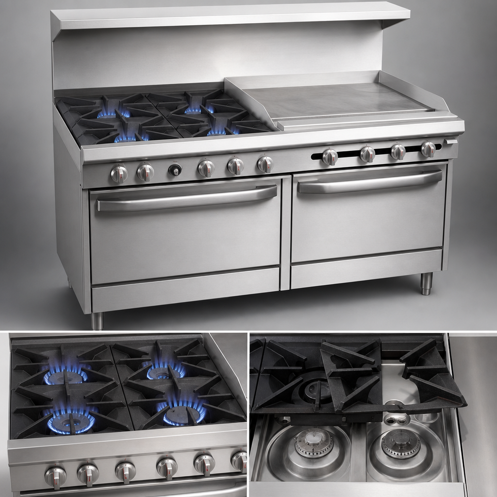 Four Open Burners