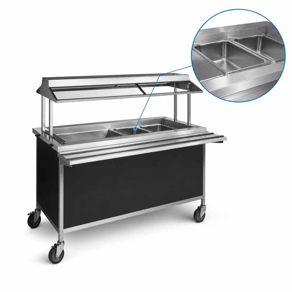 2-Pan Recessed Cold Pan