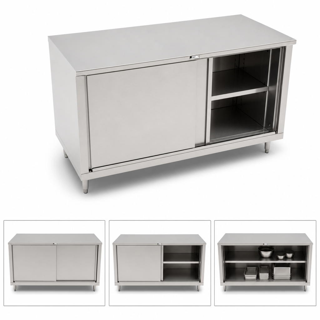 Cabinet Base with Sliding Doors