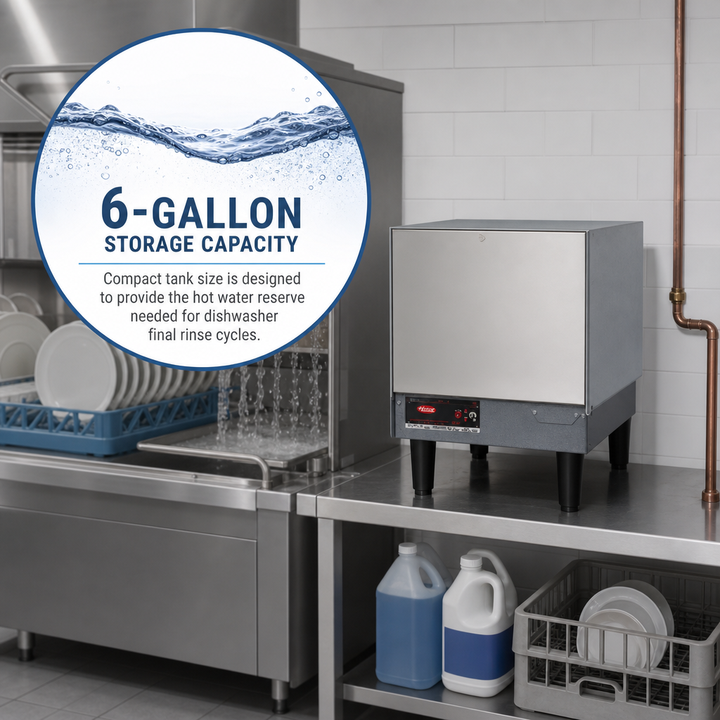 6-Gallon Storage Capacity