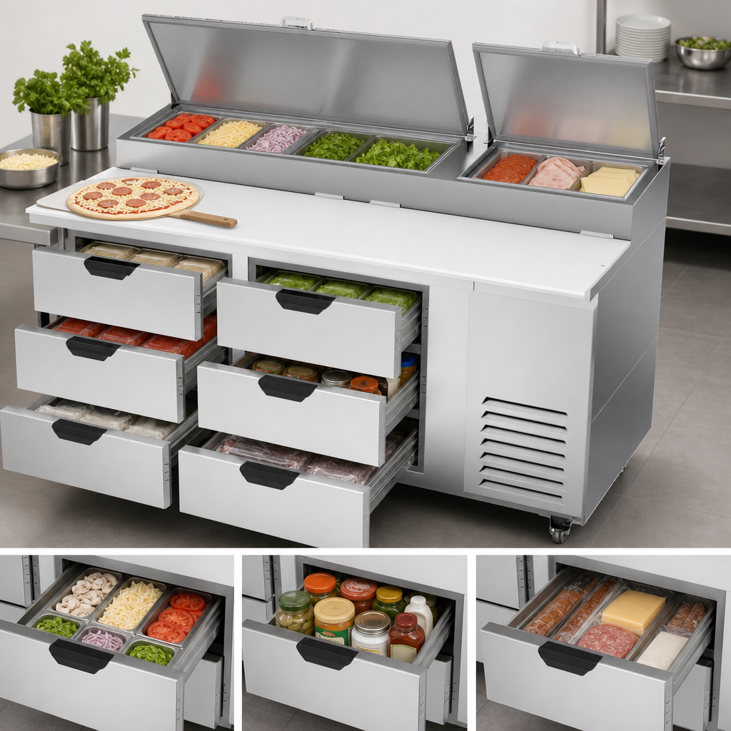 Six-Drawer Storage Layout