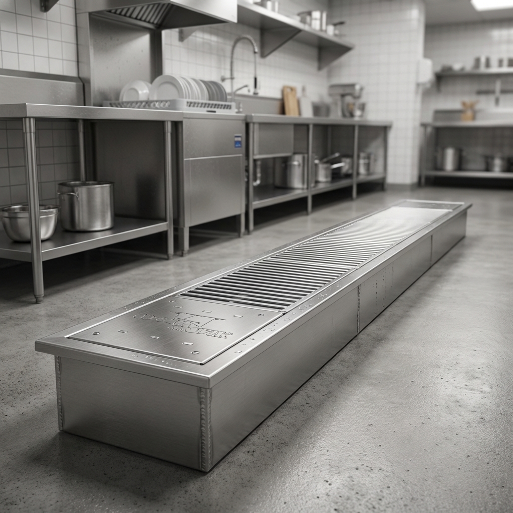 Built for the toughest commercial environments, this anti-splash cool trough features exceptional 14/304 stainless steel construction for lasting durability and corrosion resistance.
