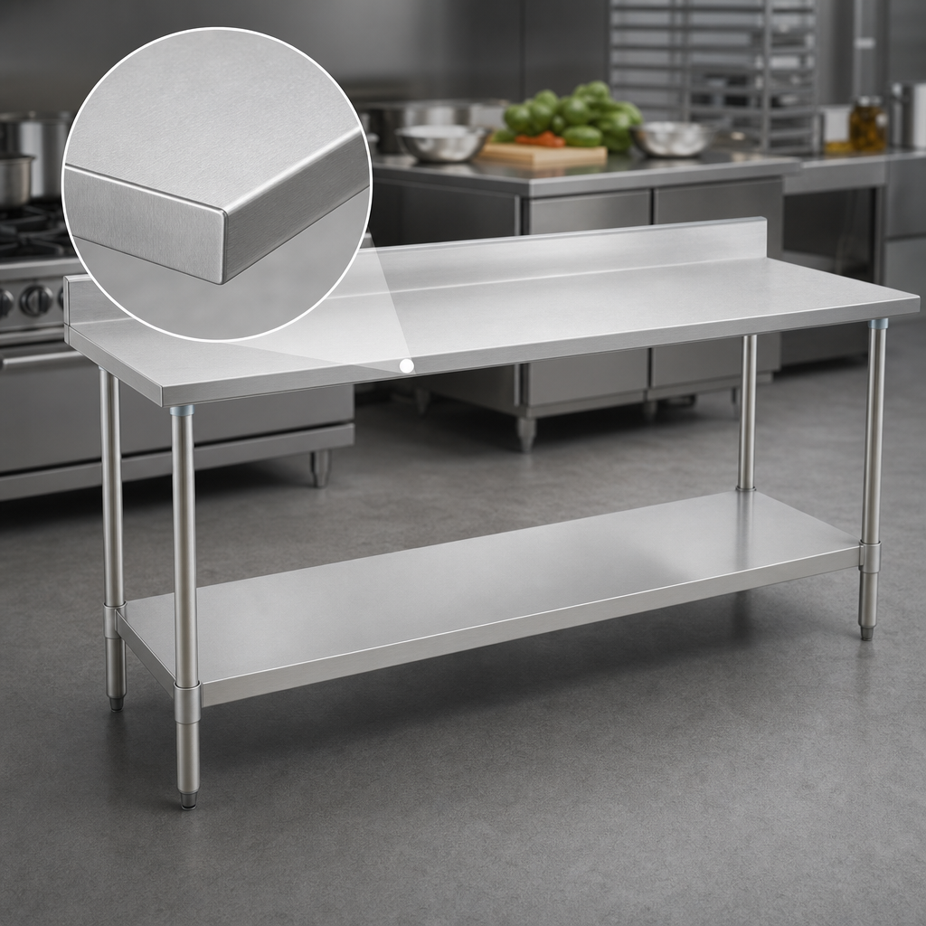 14-Gauge Stainless Steel Top