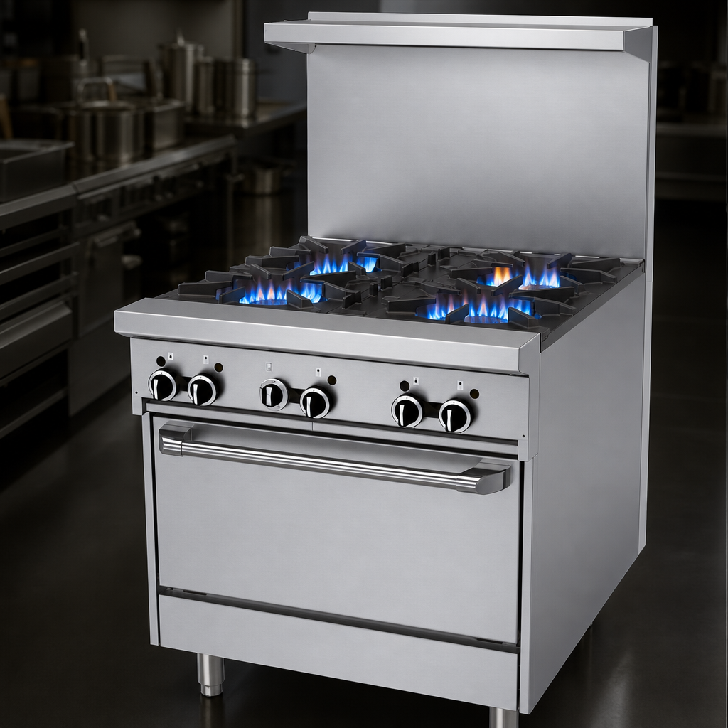 Four 26,000 BTU Open Burners