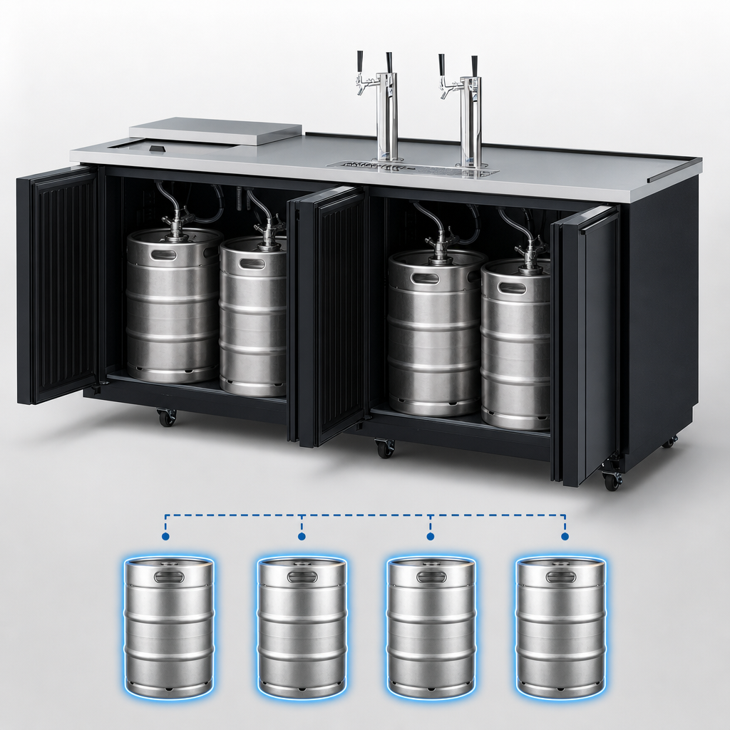 Four 1/2-Barrel Capacity